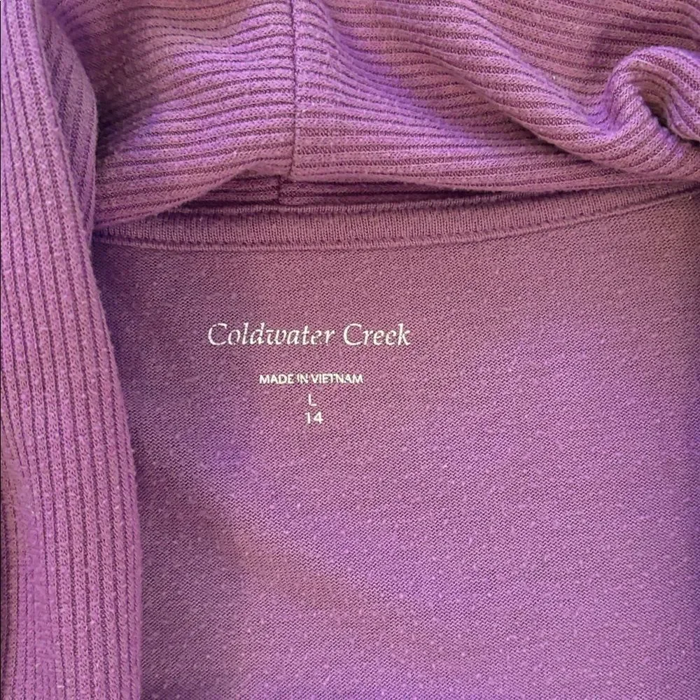 Coldwater Creek, size large/14 lavender cover up